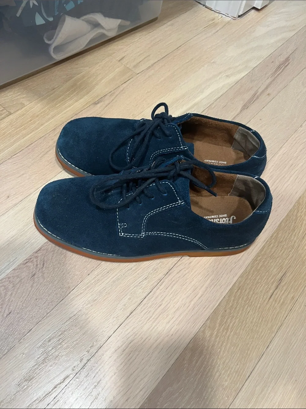 Florsheim Navy Suede Derby Shoes
